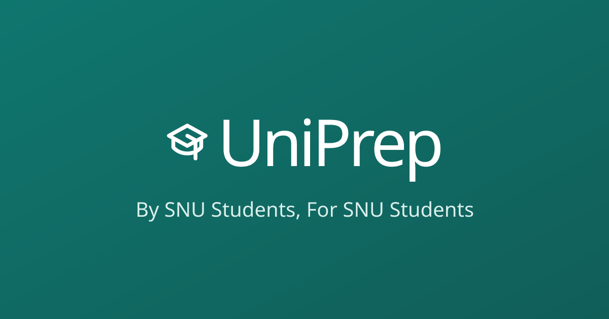 UniPrep SNU | Exam Survival Kits by SNU Toppers